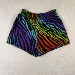 VTG Sofee Shorts Tiger Print Rainbow Girls XL (16)